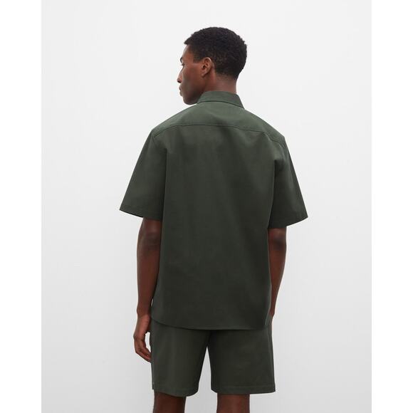 Club Monaco NWT Men's Short Sleeve Ripstop Shirt Olive Green in XXS - Picture 2 of 7